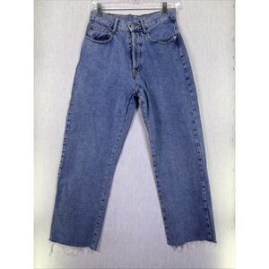 Vintage Nada Nuff Women's Jeans 9 High‎ Rise Button Fly Distressed Y2K USA
